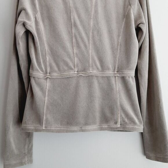 SANDWICH Soft Velvet Button Down Cardigan Gray Sz S - Picture 8 of 10